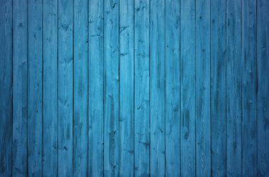 Eski ahşap duvar, mavi arkaplan