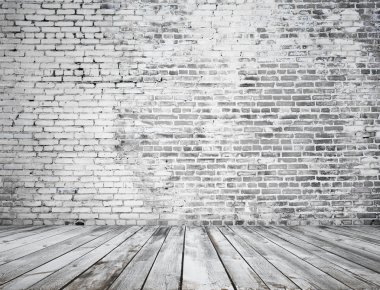 Tuğla duvarlı eski oda