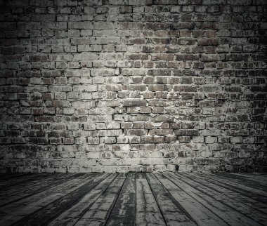 Tuğla duvarlı eski oda