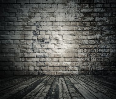 Tuğla duvarlı eski oda