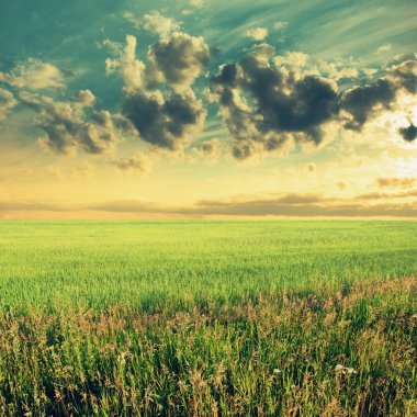 gökyüzü ve alanlar