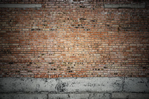 Gamla tegelväggen — Stockfoto