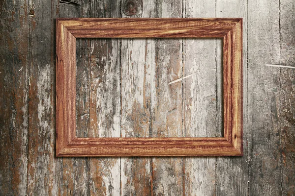 Wooden photo frame — Stock Photo, Image