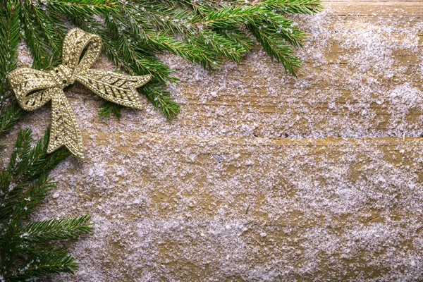 Holiday decoration with snow — Stock Photo, Image