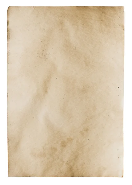 孤立的旧纸 — 图库照片