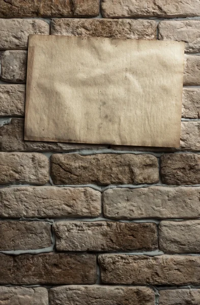 A falon régi papír — Stock Fotó