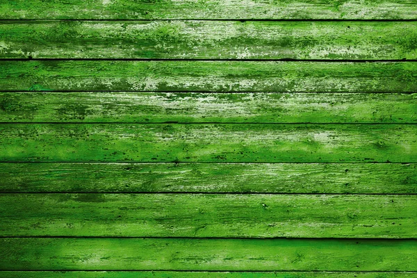 Mur en bois vert — Photo