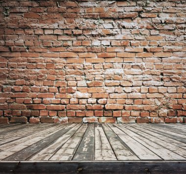 Tuğla duvarlı eski oda