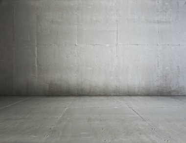 Beton duvar ile Oda