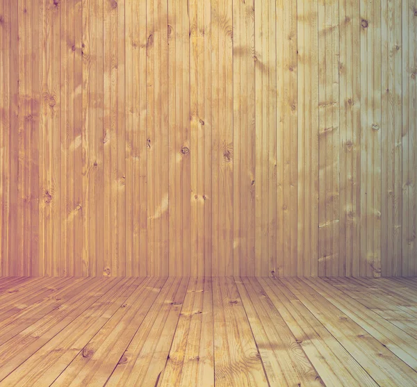Vecchia camera in legno — Foto Stock