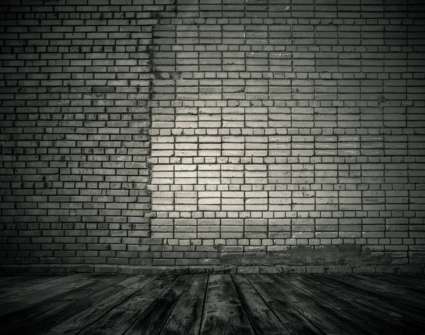 Tuğla duvar ile Oda — Stok fotoğraf