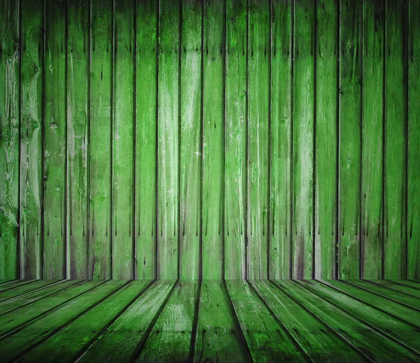Wooden green room — Stock Photo, Image