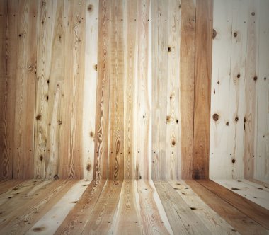 Eski grunge ahşap iç