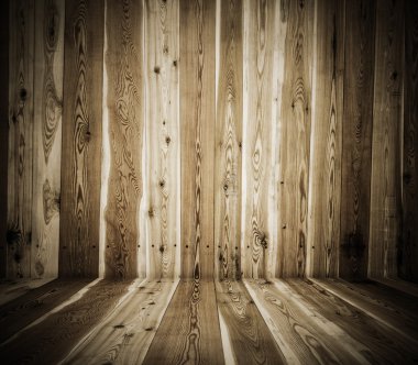 Eski grunge ahşap iç