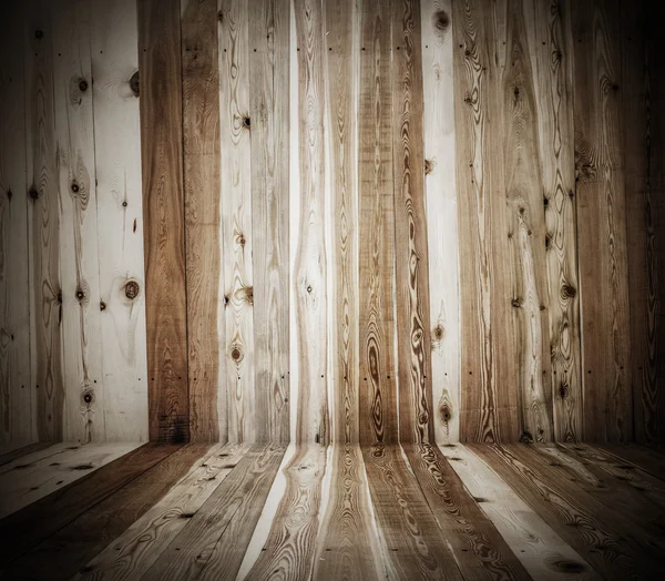 Old grunge wooden interior — Stock Photo, Image