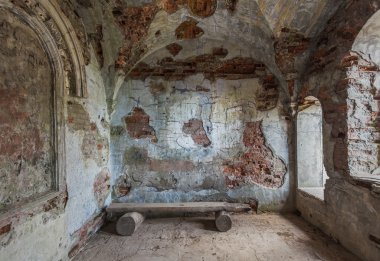 Yıkık terk edilmiş iç