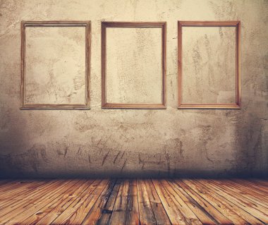 resim çerçeveleri ile Oda