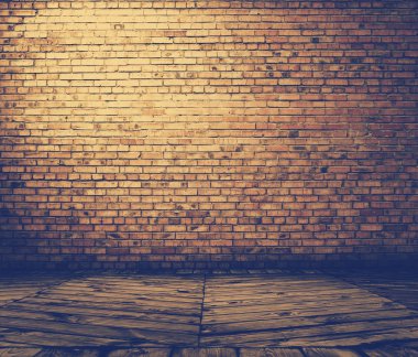 Tuğla duvarlı eski oda