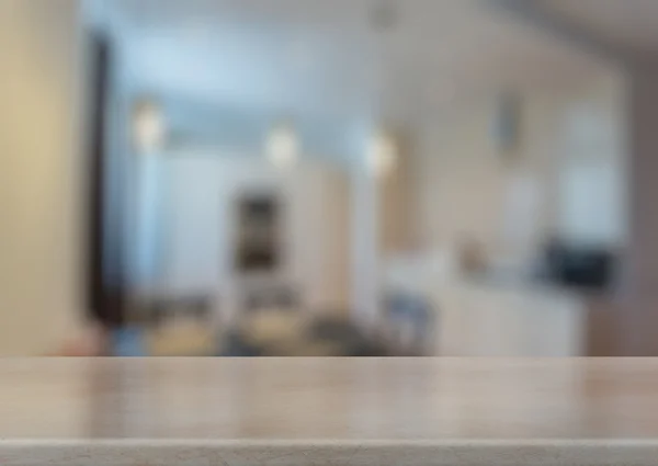 Desk in the living room — Stock Photo, Image