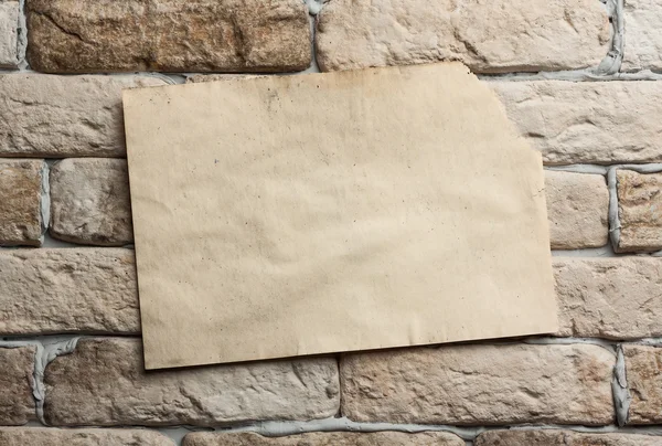 Starý papír na zeď — Stock fotografie