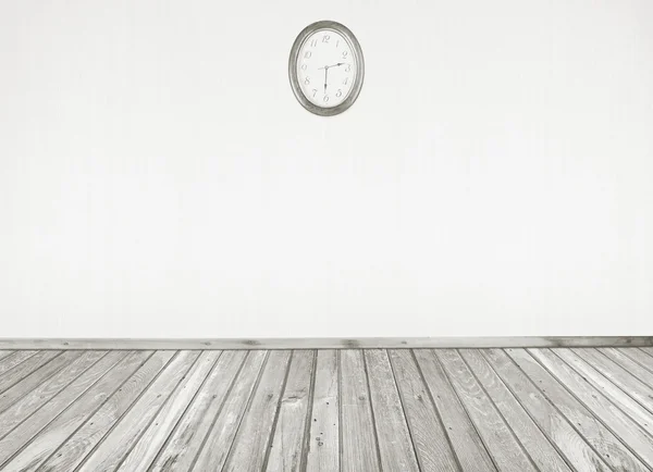 Interior with clock on wall — Stock Photo, Image