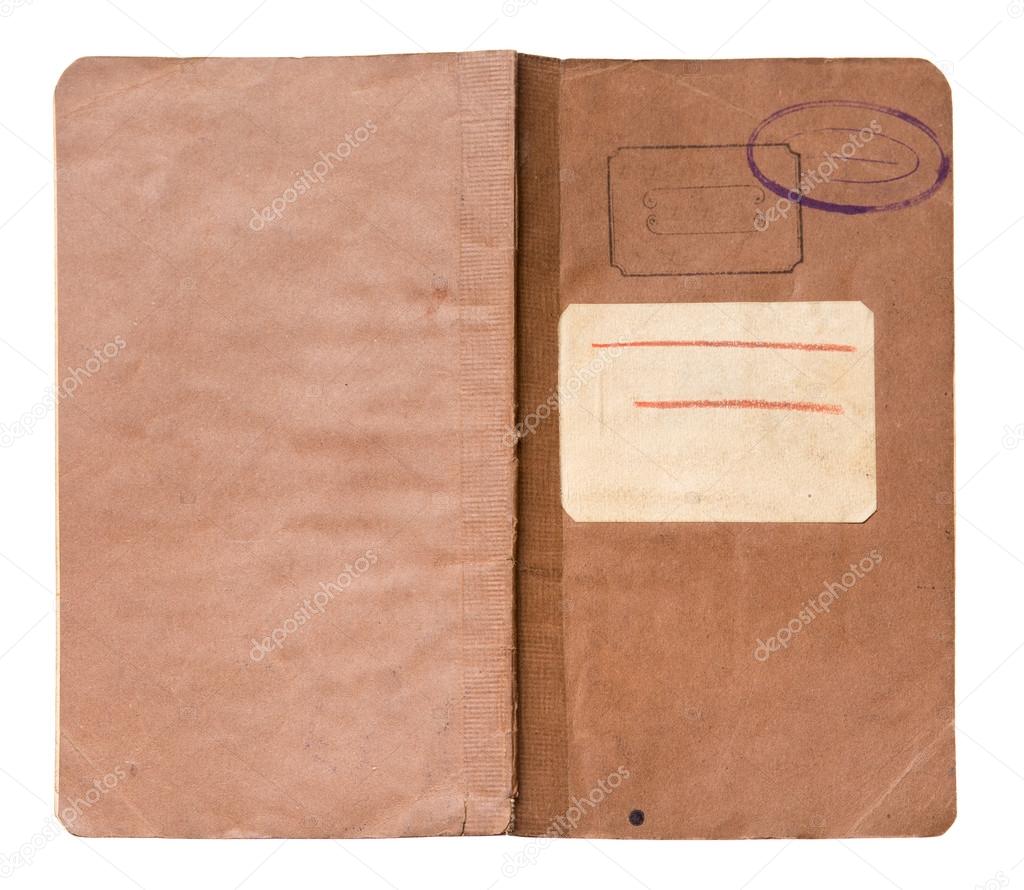 Old orange note book