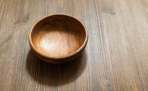 Wooden bowls on table — Stock Photo, Image