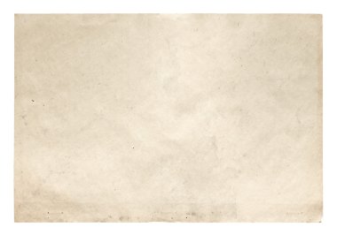 Beyaz arkaplanda izole edilmiş eski kağıt