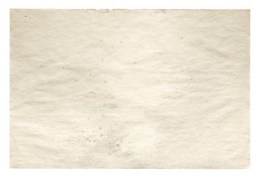 Beyaz arkaplanda izole edilmiş eski kağıt