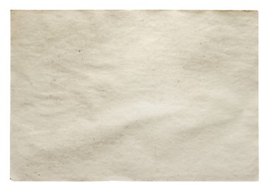 Beyaz arkaplanda izole edilmiş eski kağıt