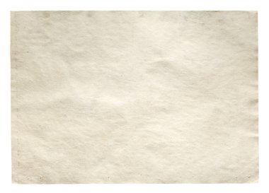 Beyaz arkaplanda izole edilmiş eski kağıt