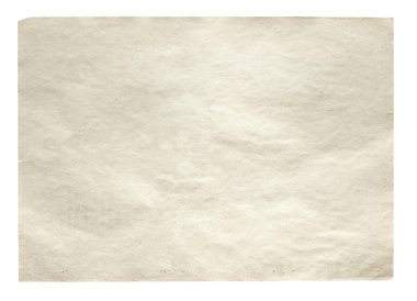 Beyaz arkaplanda izole edilmiş eski kağıt