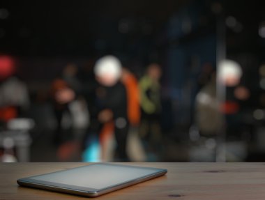 Tablet, bir gece kulübü, bar