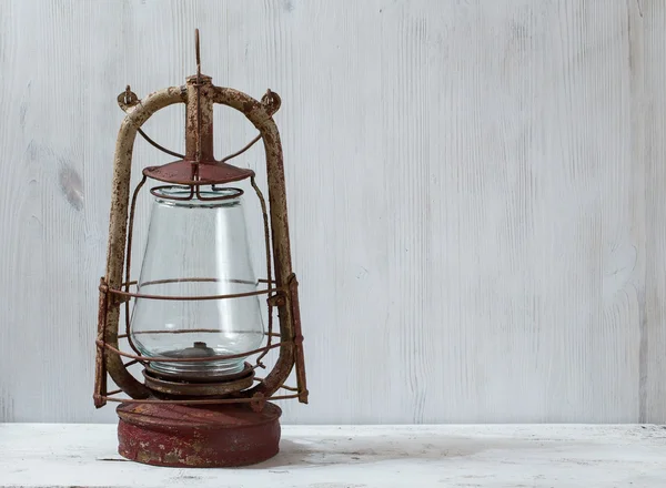 Oil lamp on table — Stock Photo, Image