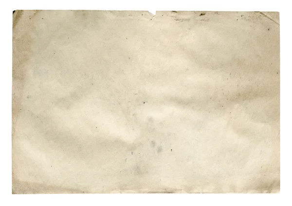 흰 배경으로 분리 된 오래 된 논문 — 스톡 사진