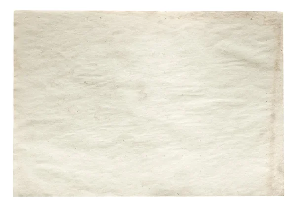 Kertas lama diisolasi pada latar belakang putih — Stok Foto