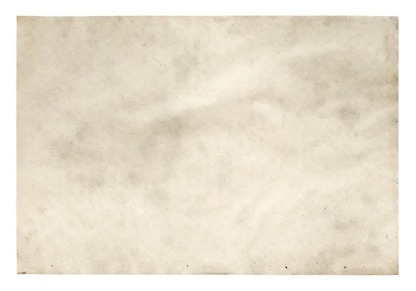 Vieux papier isolé sur fond blanc — Photo