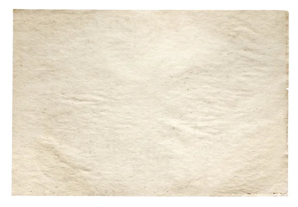 Papel antigo isolado sobre fundo branco — Fotografia de Stock