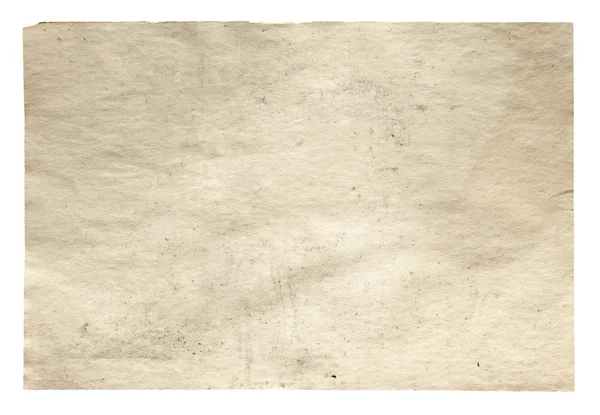 Beyaz arkaplanda izole edilmiş eski kağıt