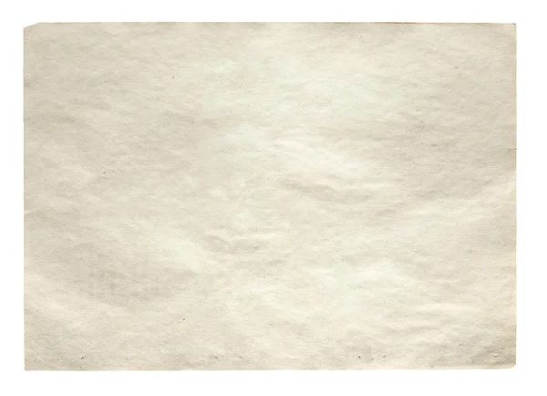 Kertas lama diisolasi pada latar belakang putih — Stok Foto