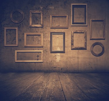 Grunge çerçeve ile iç