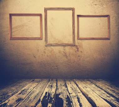 resim çerçeveleri ile Oda 