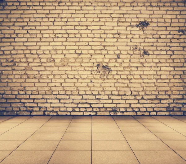 Interior with brick wall — Stock Photo, Image