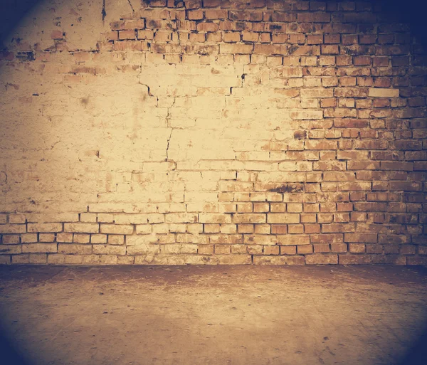 벽돌 벽, 빈티지 배경 — 스톡 사진