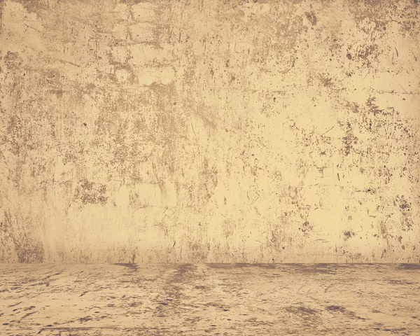 Old grunge room with concrete wall — Stock Photo, Image