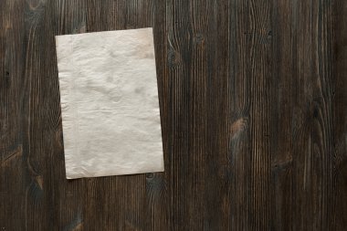kağıt üzerinde eski ahşap yüzey