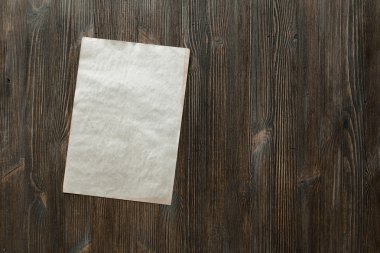 kağıt üzerinde eski ahşap yüzey