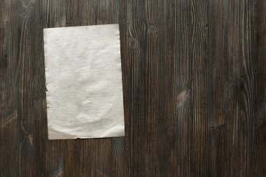 kağıt üzerinde eski ahşap yüzey