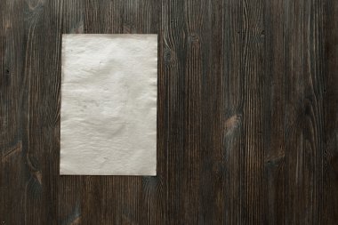 kağıt üzerinde eski ahşap yüzey