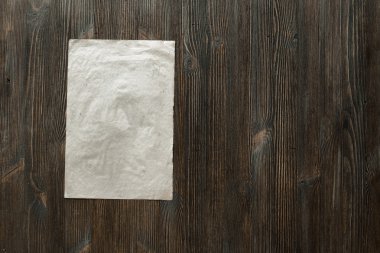 kağıt üzerinde eski ahşap yüzey